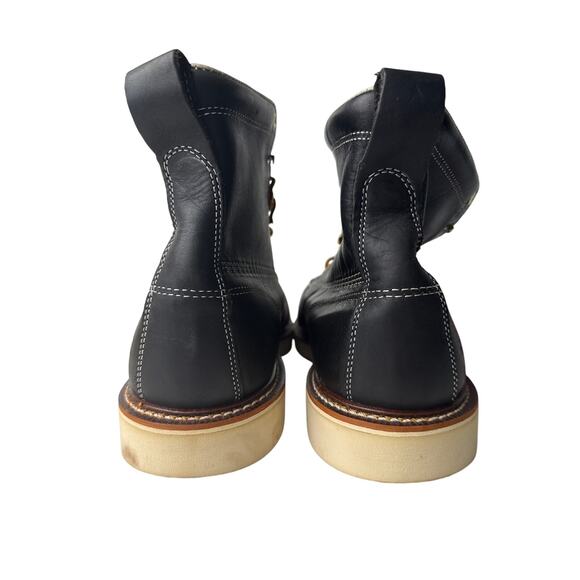 Thorogood Work Boots American 6" Men's 14D Moc Soft Toe Black Leather 814-6201 - Picture 4 of 9